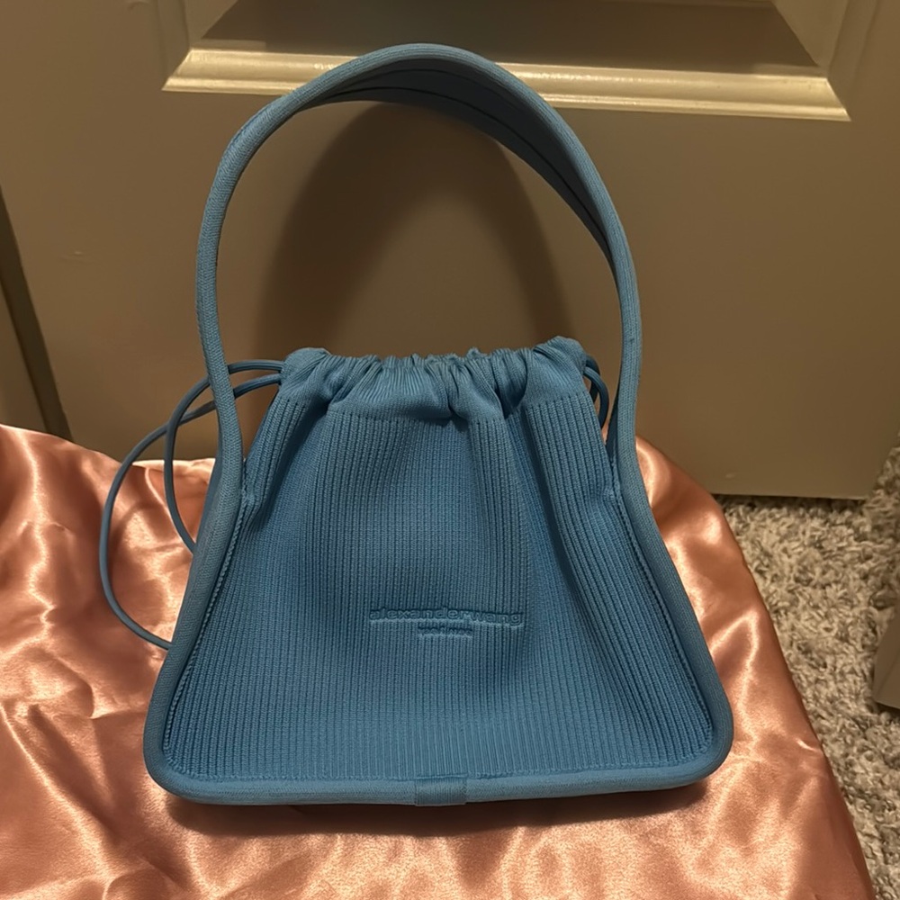 Alexander Wang Blue Mini Bag with Sculptural Design